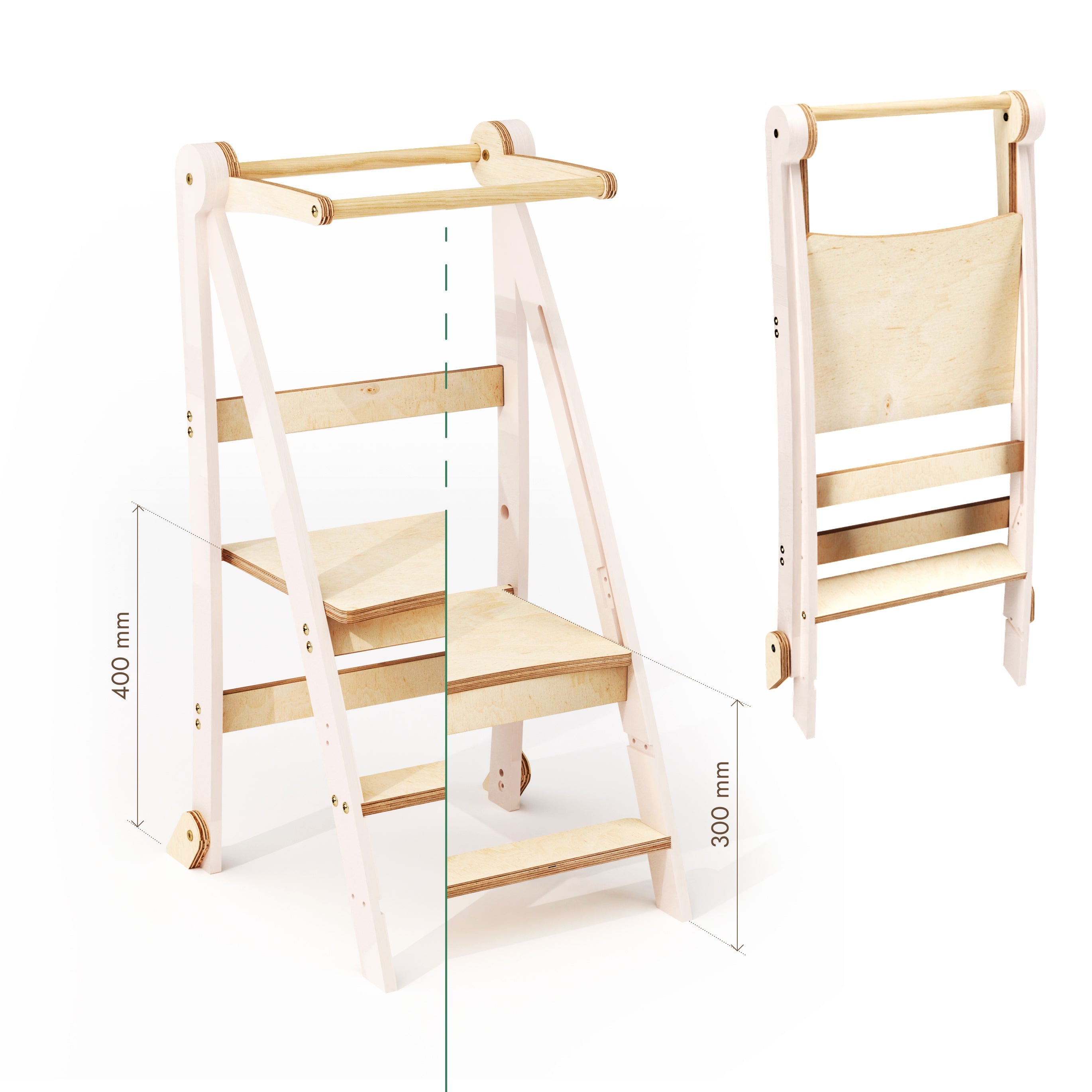 Montessori Lernturm - Höhenverstellbarer Kinderstuhl-1